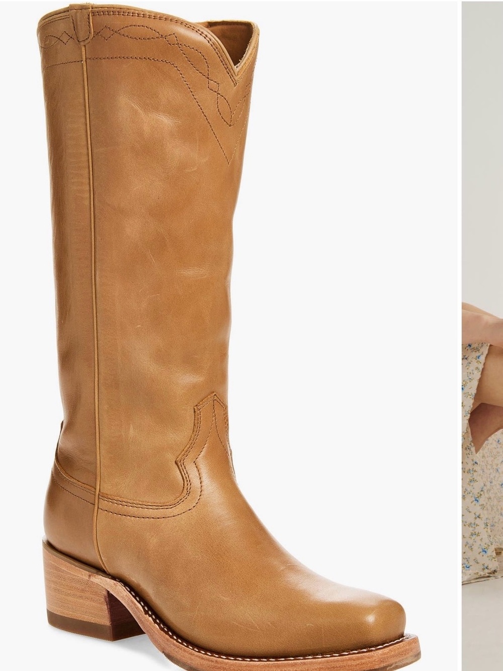 Tecovas Tan Leather Knee-High Western Boot